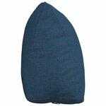 vidaXL Coussin de Dos Bleu 45 x 20 x 35 cm tissu