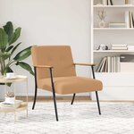 vidaXL fauteuil Beige 59 x 75 x 78 cm