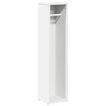 vidaXL Meuble de salle de bain avec porte-rouleau blanc 20 5x20x90 cm