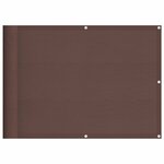 vidaXL Écran de balcon marron 75x700 cm 100  polyester oxford
