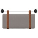 vidaXL Tête de lit suspendue Taupe PU antique