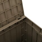 vidaXL Boîte de stockage de jardin gris 55 5x43x53 cm polypropylène