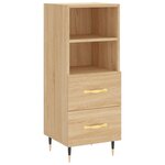 vidaXL Buffet Chêne sonoma 34 5x34x90 cm Bois d'ingénierie