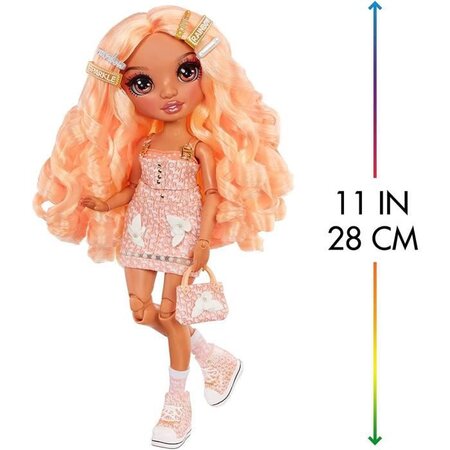 Rainbow high - poupée mannequin 28cm - peach - La Poste