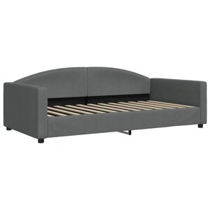 vidaXL Lit de repos gris foncé 100x200 cm tissu