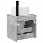 vidaXL Meuble de lavabo mural Gris béton 49 x 44 5 x 66 cm