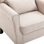 Vidaxl fauteuil beige tissu