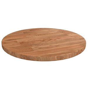 vidaXL Dessus de table rond Marron clair Ø30x1 5 cm Bois chêne traité