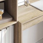 vidaXL Bureau avec tiroir 2 Pièces Chêne Sonoma