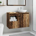 vidaXL Armoire de salle de bain Bois ancien 30 x 41 x 50 cm