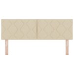 Têtière vidaXL Design Bloc Diamant Crème 144 cm Tissu