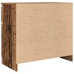 vidaXL Buffet avec tiroir vieux bois 71x35x65 cm bois d'ingénierie