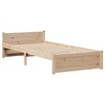 vidaXL Cadre de lit avec tête de lit sans matelas 90x200 cm