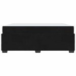 vidaXL Cadre de lit avec matelas Noir 180 x 200 cm tissu