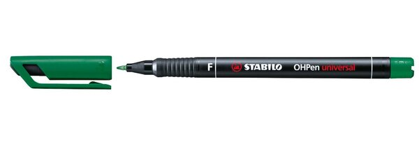 Feutre pour Transparent OHPen Permanent Pointe fine Vert STABILO