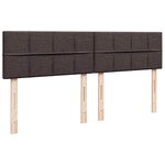 vidaXL Sommier à lattes de lit avec matelas Marron foncé 180x200 cm