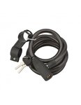 THIRARD - Antivol à clé Twisty câble acier vélo 12mmx1.8m 2 clés noir - THIRARD