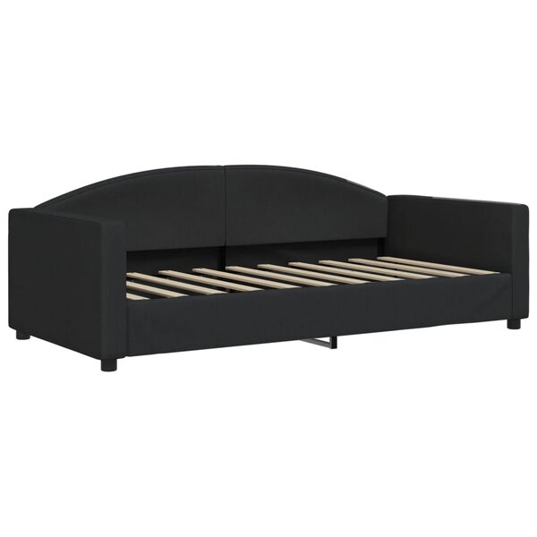 vidaXL Lit de repos noir 90x190 cm tissu