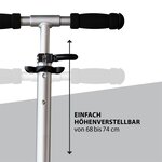 Hudora 14211 - Little BigWheel trottinette argentée Edition exclusive