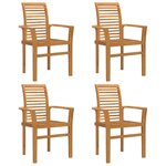 vidaXL Chaise de jardin empilable Marron 62 5 x 54 5 x 95 5 cm