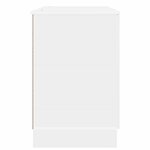 vidaXL Bureau Blanc brillant 142 5 x 50 x 75 cm Bois d'ingénierie