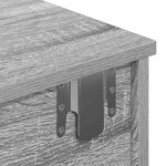vidaXL Étagère murale avec tiroirs sonoma gris bois d'ingénierie