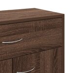 vidaXL Buffet Chêne marron 60x30x75 cm Bois d'ingénierie