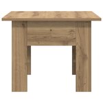 vidaXL Table Basse Chêne artisan 55 x 55 x 42 cm