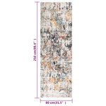 Vidaxl tapis à tissage plat d'extérieur 80x250 cm multicolore