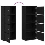 vidaXL Bibliothèque chêne noir 40x24x102 cm bois d'ingénierie