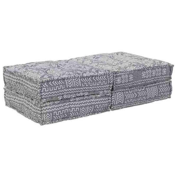 vidaXL Canapé modulaire 2 Pièces Gris clair 140 x 70 x 36 cm tissu