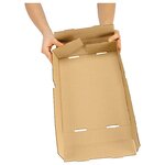 Caisse carton télescopique brune simple cannelure raja 16x11x5/9 cm (lot de 50)