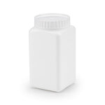 Pot plastique carré blanc opaque à large ouverture 250 ml (lot de 100)