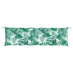 vidaXL Coussins de banc de jardin lot de 2 motif de feuilles