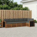 vidaXL Ensemble de canapés d'extérieur 5 pc Naturel et Anthracite