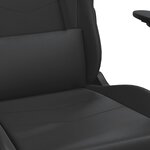 vidaXL Chaise de jeu de massage noir similicuir