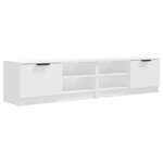 vidaXL Meubles TV 2 Pièces Blanc 80x35x36 5 cm Bois d'ingénierie