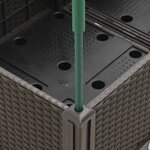 vidaXL Jardinière avec treillis marron 200x160x142 5 cm PP