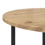 vidaXL Ensemble de tables d'appoint 2 Pièces Chêne artisanal et noir