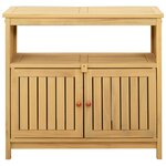 vidaXL Table console de jardin Acacia clair 80 x 35 x 75 cm