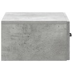 vidaXL Cabinet de chevet mural Gris béton 49 x 34 5 x 20 cm