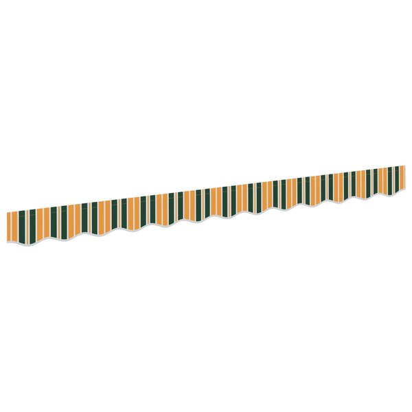 vidaXL Store enroulable pour cadre de 3 5 m vert et jaune 3 3 x 0 2 m