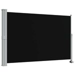 vidaXL Auvent latéral rétractable de patio 160 x 300 cm Noir