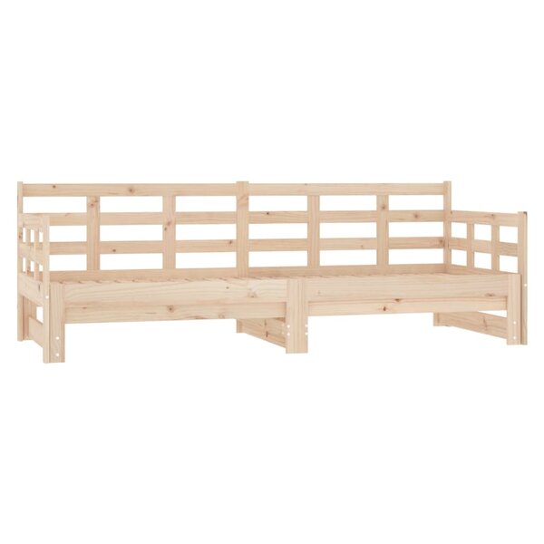 vidaXL Lit coulissant Bois de pin solide 2x(90x190) cm