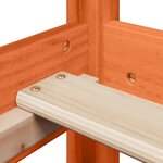 vidaXL Ensemble de lit et de banc avec toit 80x200 cm bois massif pin