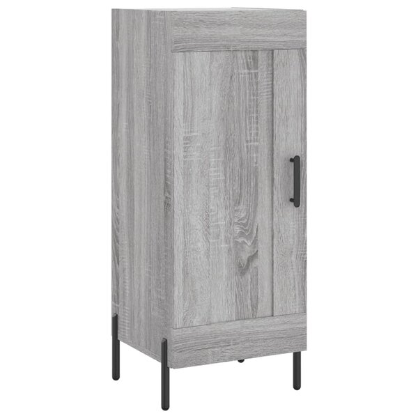vidaXL Buffet Sonoma gris 34 5x34x90 cm Bois d'ingénierie