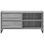 vidaXL Meuble TV Gris Sonoma 100 x 36 x 49 5 cm Bois d'ingénierie