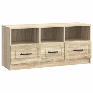 vidaXL Meuble TV Chêne Sonoma 102 x 34 5 x 47 cm Bois d'ingénierie