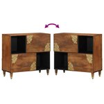 vidaXL Buffet Marron 80 x 33 5 x 75 cm Bois de manguier massif