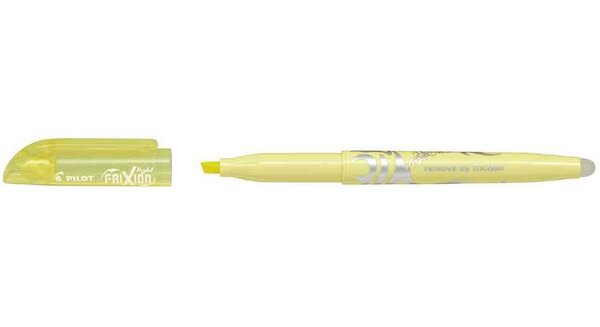 Surligneur FRIXION LIGHT SOFT Pte Biseau 4.00 mm Jaune pastel PILOT